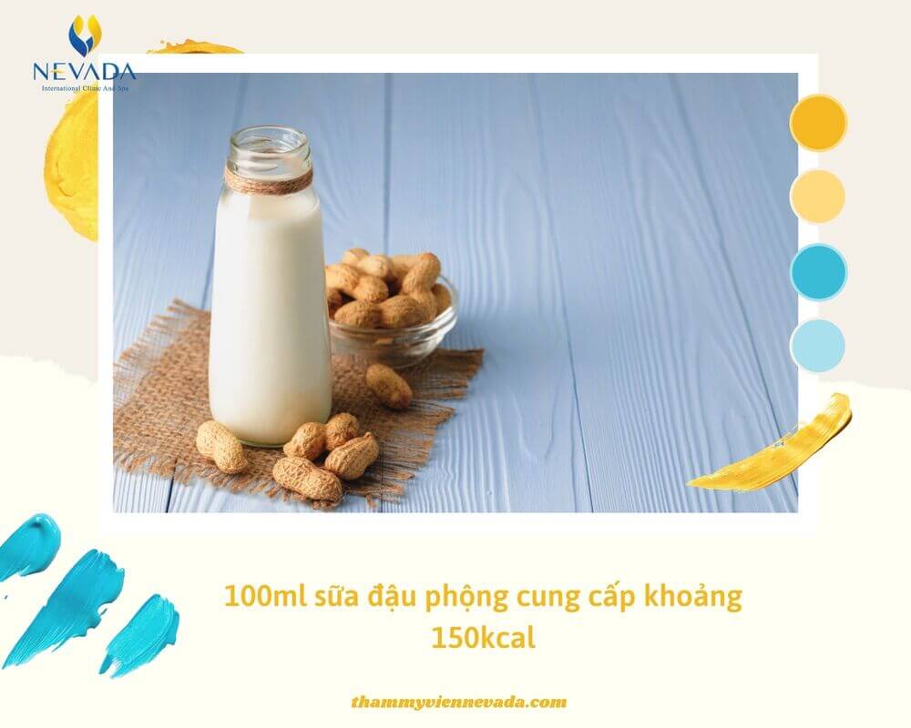 100ml sữa đậu phộng bao nhiêu calo, cách làm giảm cân, uống có mập không, lạc, 1 ly