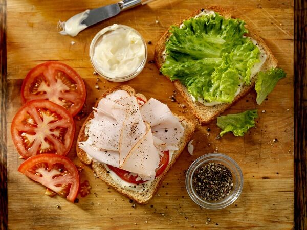 cách chế biến bánh mì sandwich ăn sáng giảm cân, thực đơn với, làm, ít calo