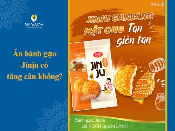 1 cái bánh gạo Jinju bao nhiêu calo, jin ju, chà bông, cốm sữa, mật ong