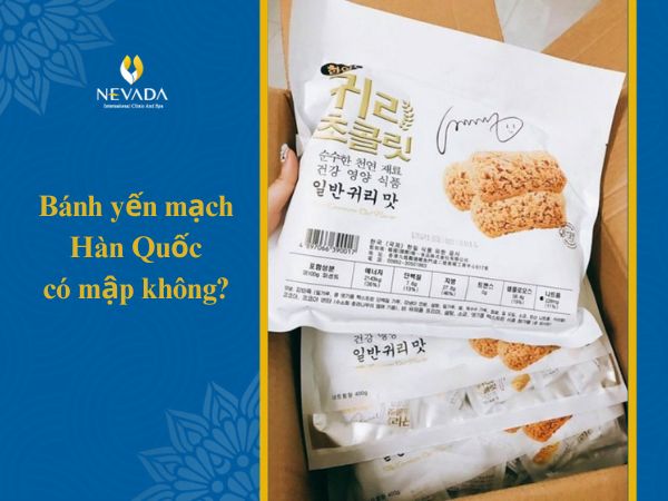 1 cái bánh yến mạch Hàn Quốc bao nhiêu calo, Oat Choco Wafer, ăn có giảm cân không, béo, mập